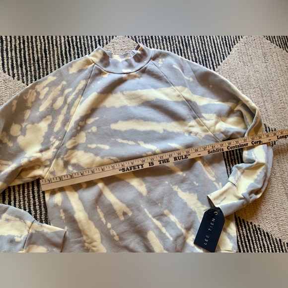 Les Tien Mock Neck Raglan Sweatshirt - Unisex Sz XS NWT - Picture 4 of 8